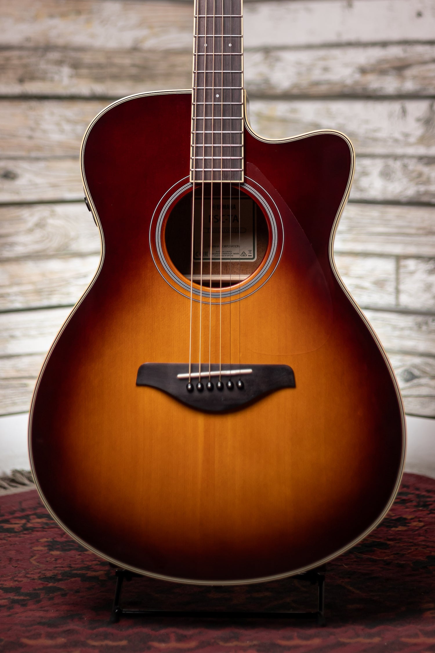 Yamaha FSC-TA TransAcoustic Concert Acoustic Guitar - Brown Sunburst