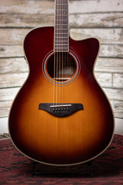 Yamaha FSC-TA TransAcoustic Concert Acoustic Guitar - Brown Sunburst