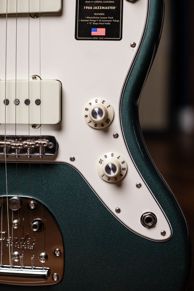 Fender American Vintage II 1966 Jazzmaster Electric Guitar - Sherwood Green Metallic