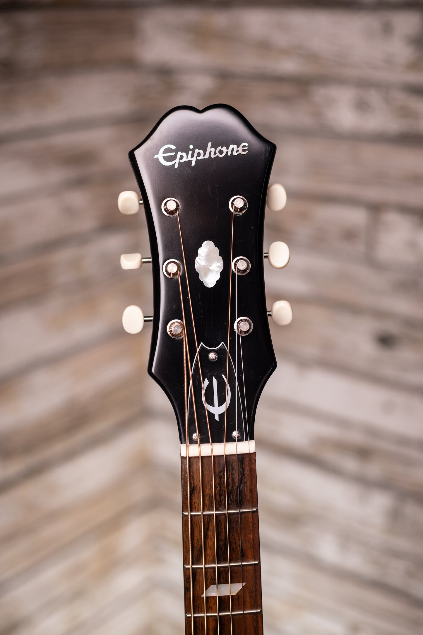 Epiphone Masterbilt Texan Acoustic-Electric Guitar - Faded Cherry Aged