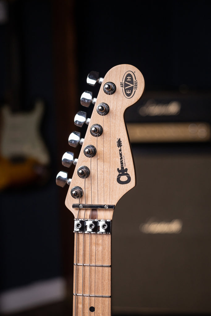 2007 EVH Striped Washington DC - White, Black