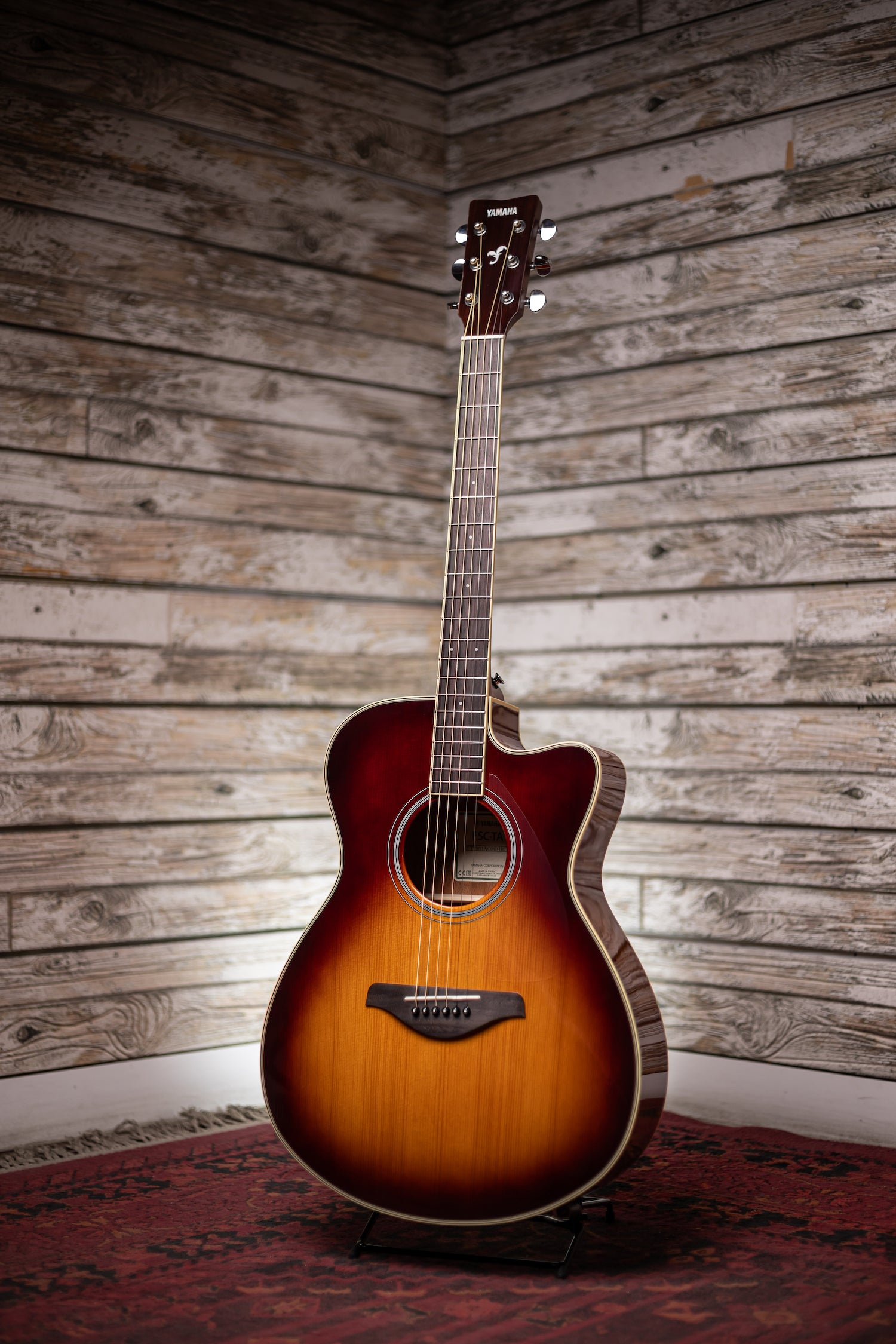 Yamaha FSC-TA TransAcoustic Concert Acoustic Guitar - Brown Sunburst