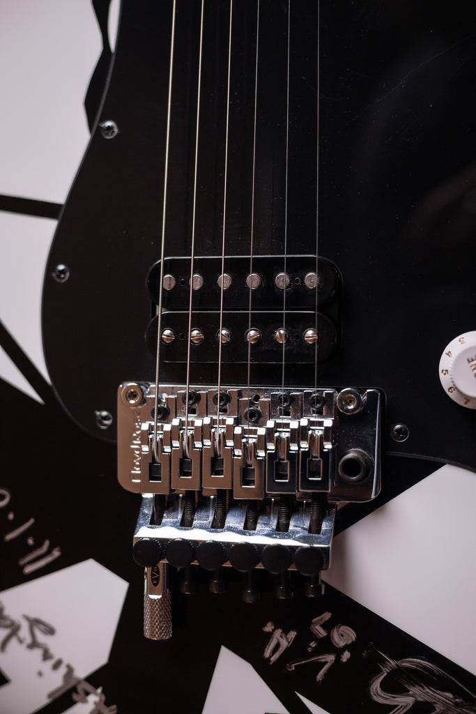 2007 EVH Striped Washington DC - White, Black