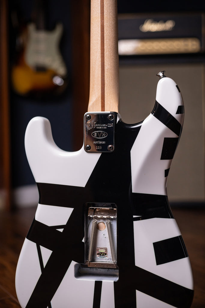 2007 EVH Striped Washington DC - White, Black