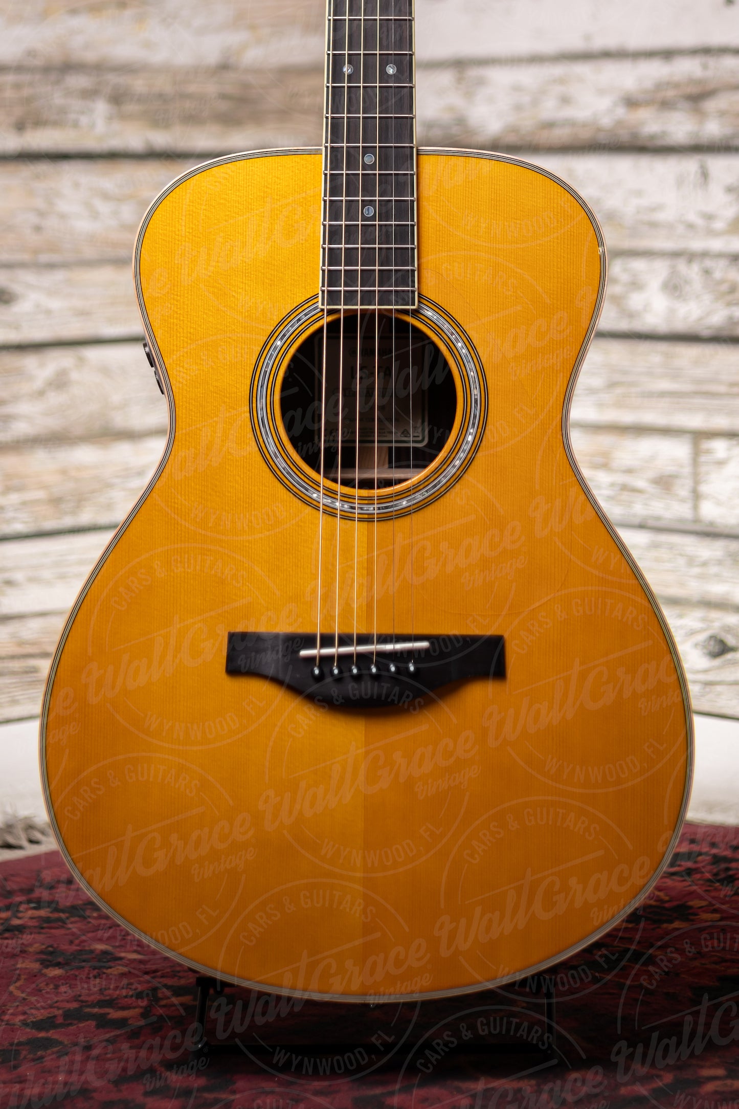 Yamaha LS-TA TransAcoustic Acoustic-Electric Dreadnought Guitar - Vintage Tint