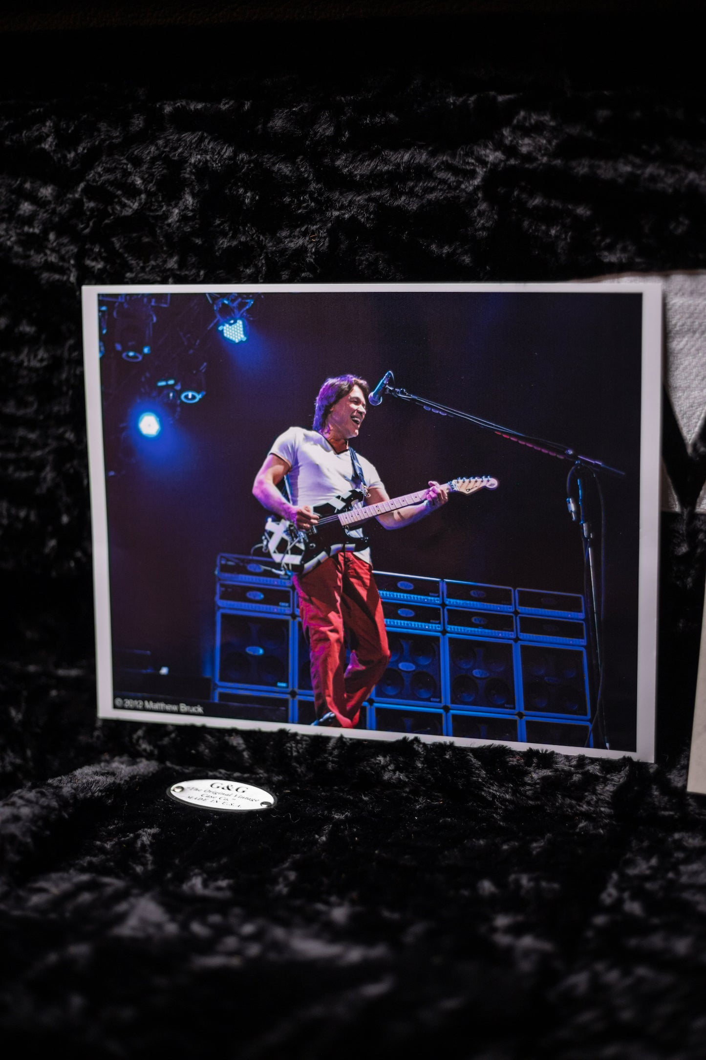2012 EVH Striped Detroit - White, Black