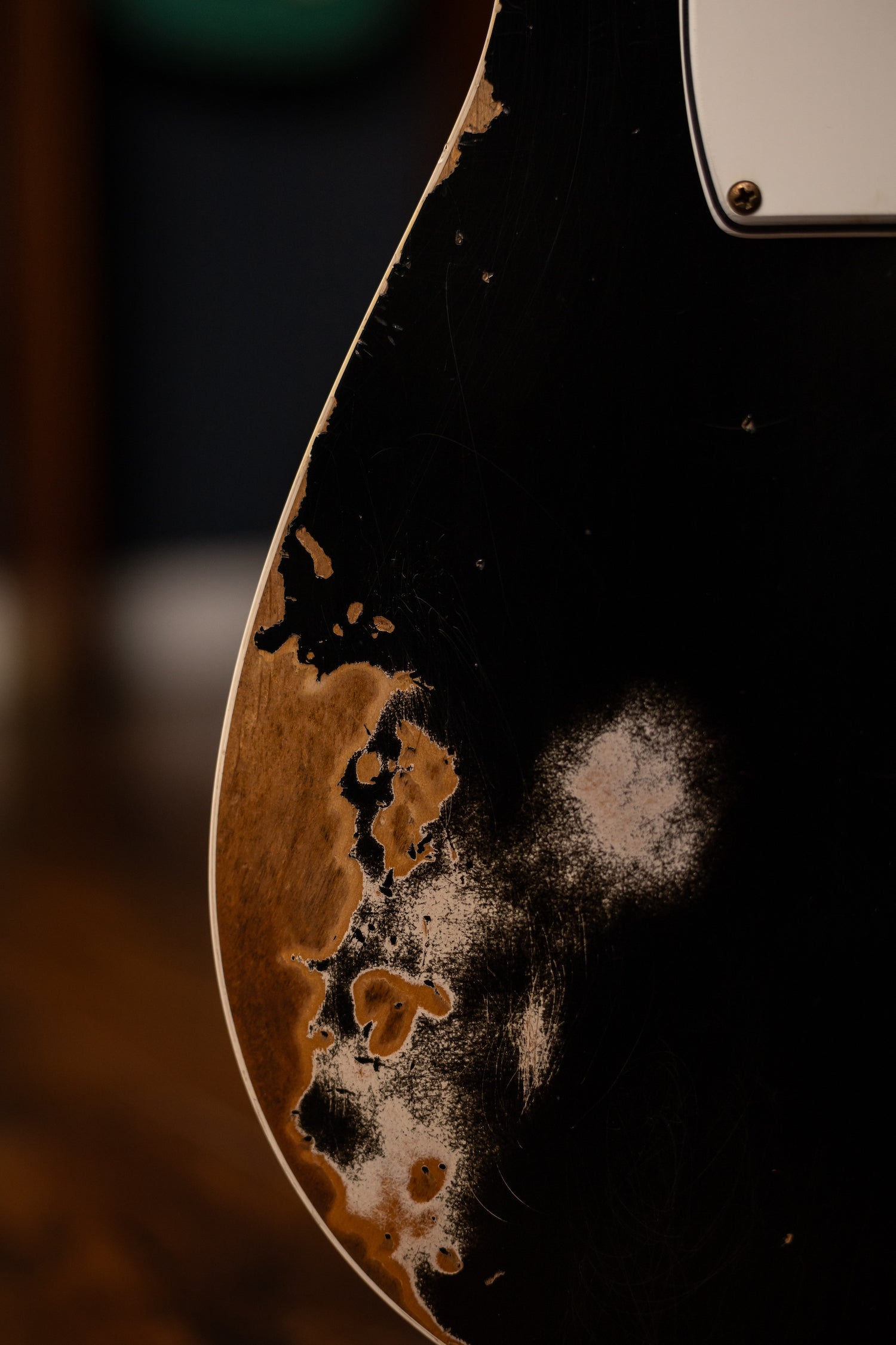 Fender Custom Shop 1960 Telecaster Custom Electric Guitar - Heavy Relic Aged Black
