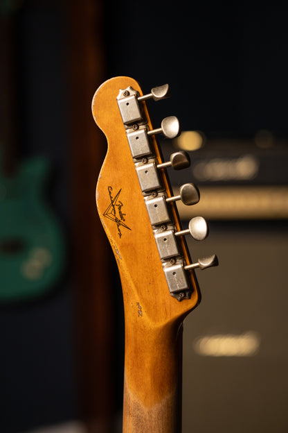 Fender Custom Shop 1960 Telecaster Custom Electric Guitar - Heavy Relic Aged Black