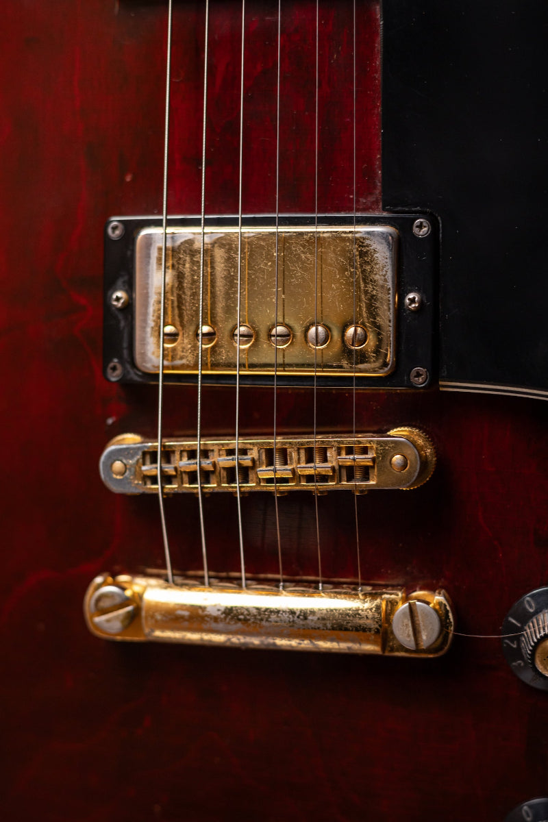 1976 Gibson Les Paul Custom Electric Guitar - Wine Red