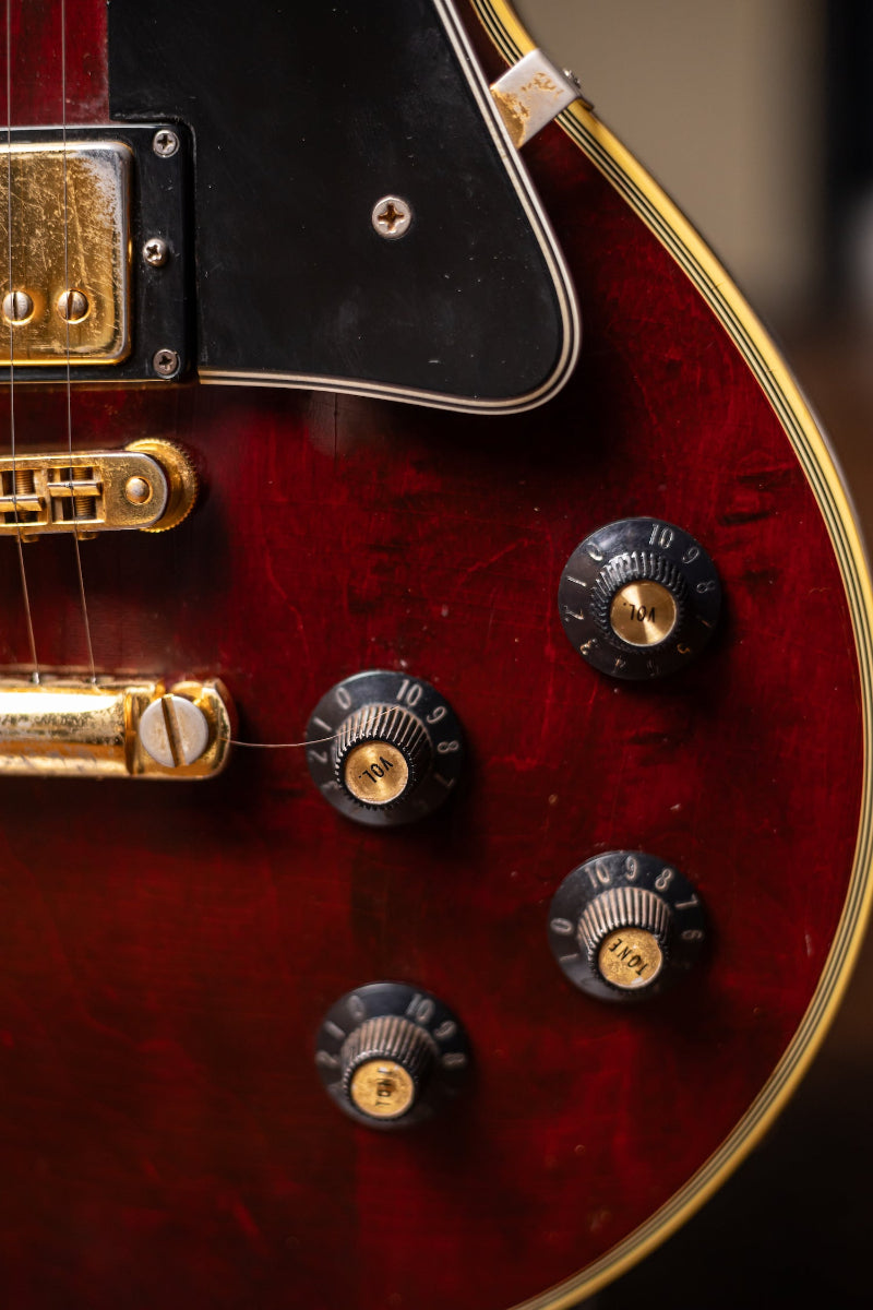 1976 Gibson Les Paul Custom Electric Guitar - Wine Red
