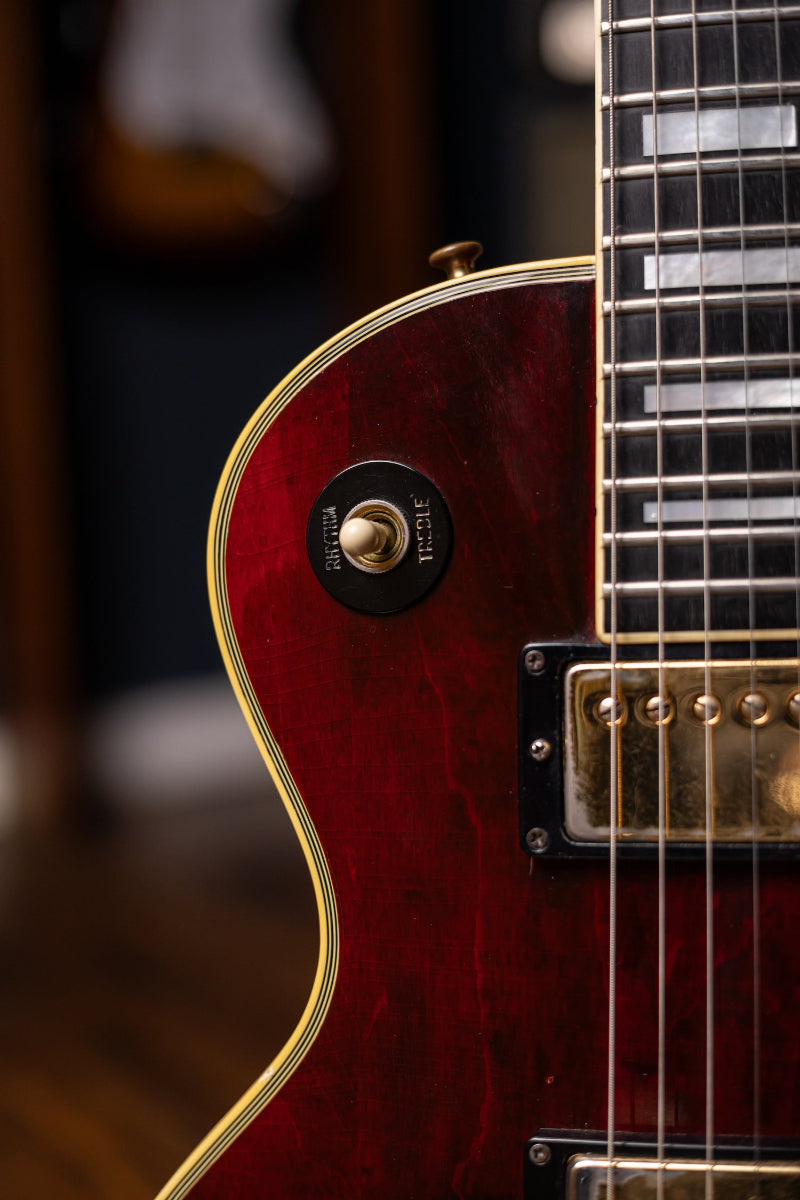 1976 Gibson Les Paul Custom Electric Guitar - Wine Red