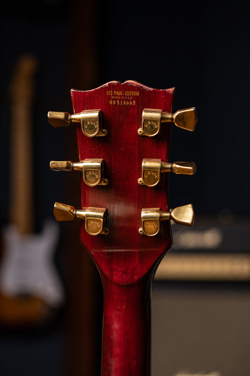 1976 Gibson Les Paul Custom Electric Guitar - Wine Red