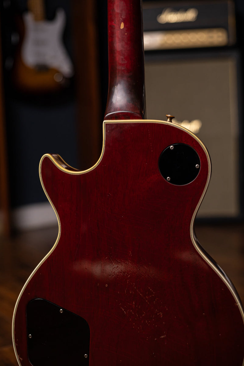 1976 Gibson Les Paul Custom Electric Guitar - Wine Red