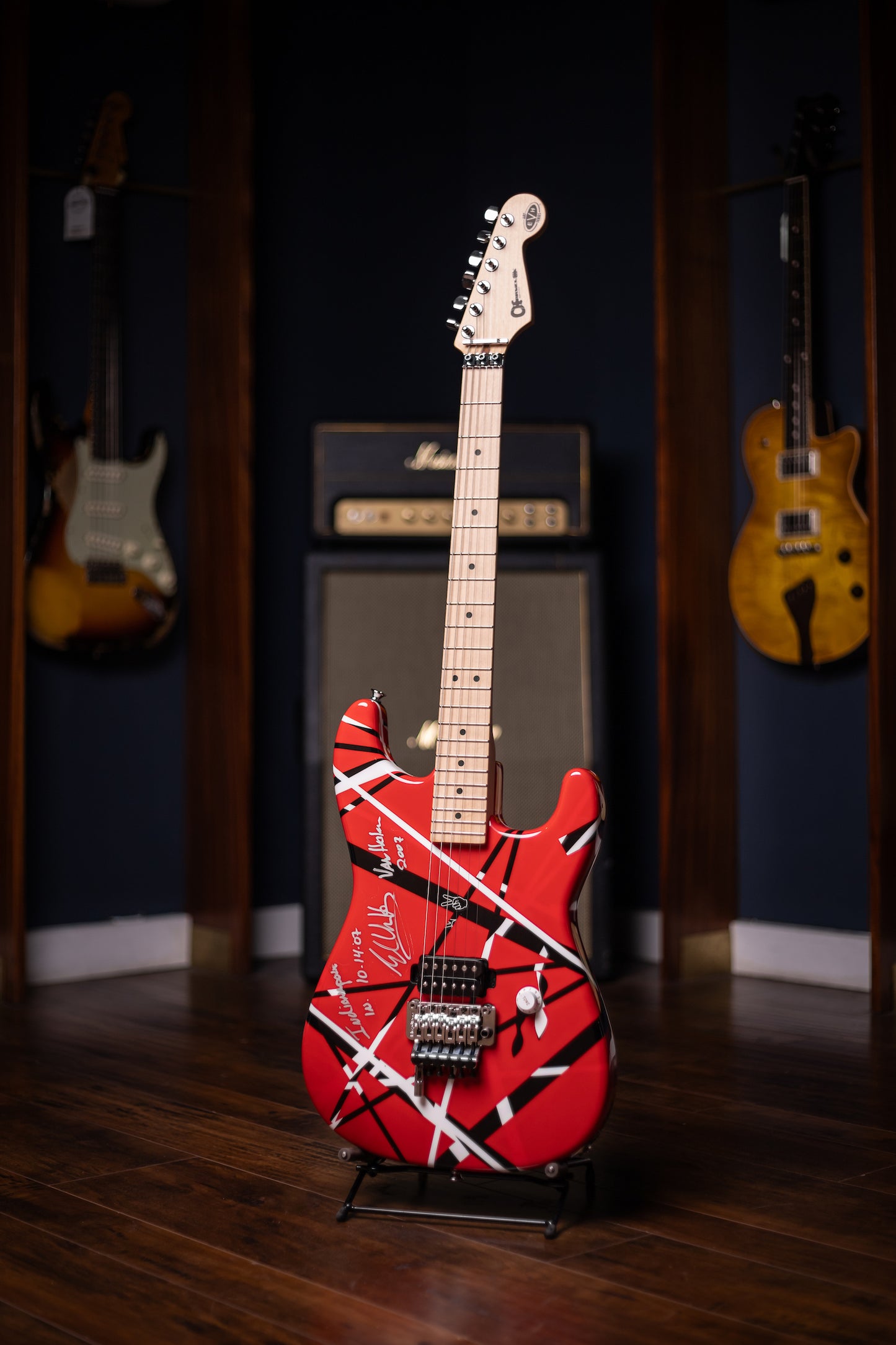 2007 Charvel EVH Striped Indianapolis - Red, Black, White