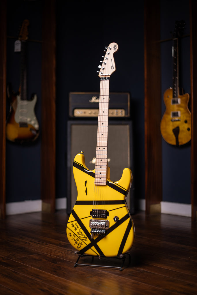 2007 EVH Striped Detroit - Yellow, Black