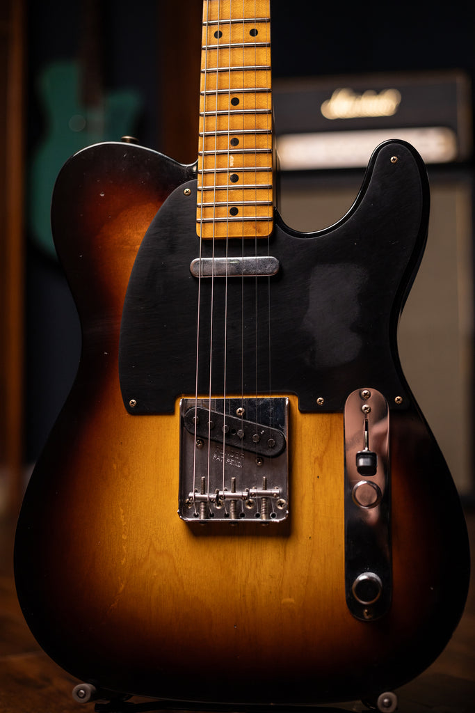 Fender Custom Shop Journeyman Relic 1957 Telecaster Electric Guitar - Wide Fade 2-Color Sunburst
