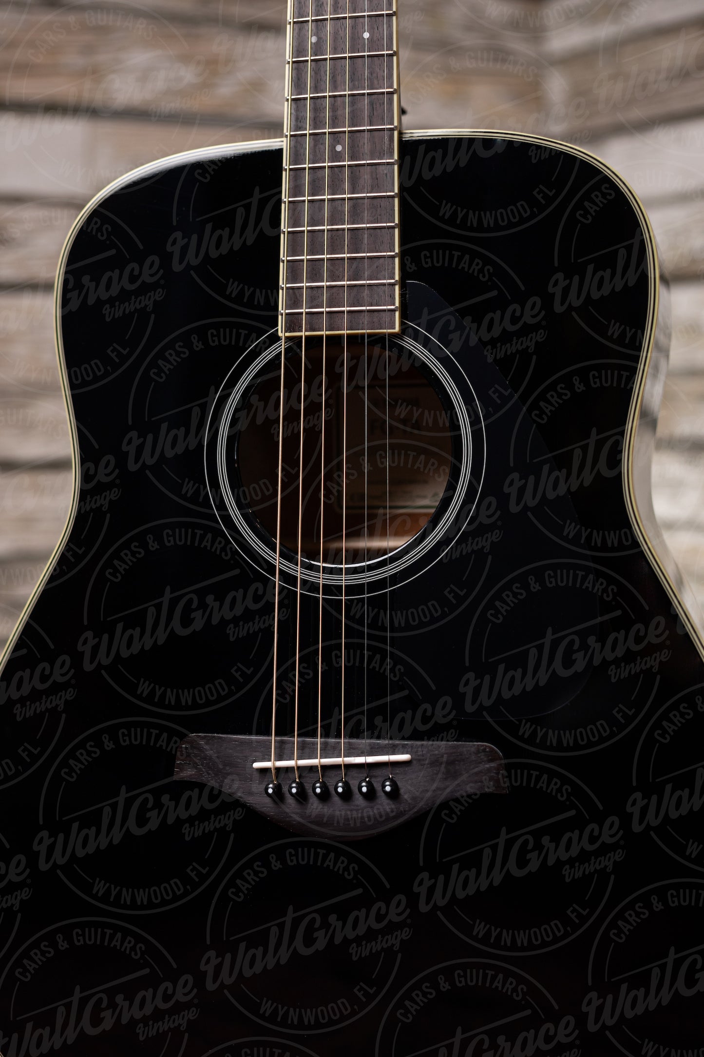 Yamaha FG-TA TransAcoustic Dreadnought Guitar - Black