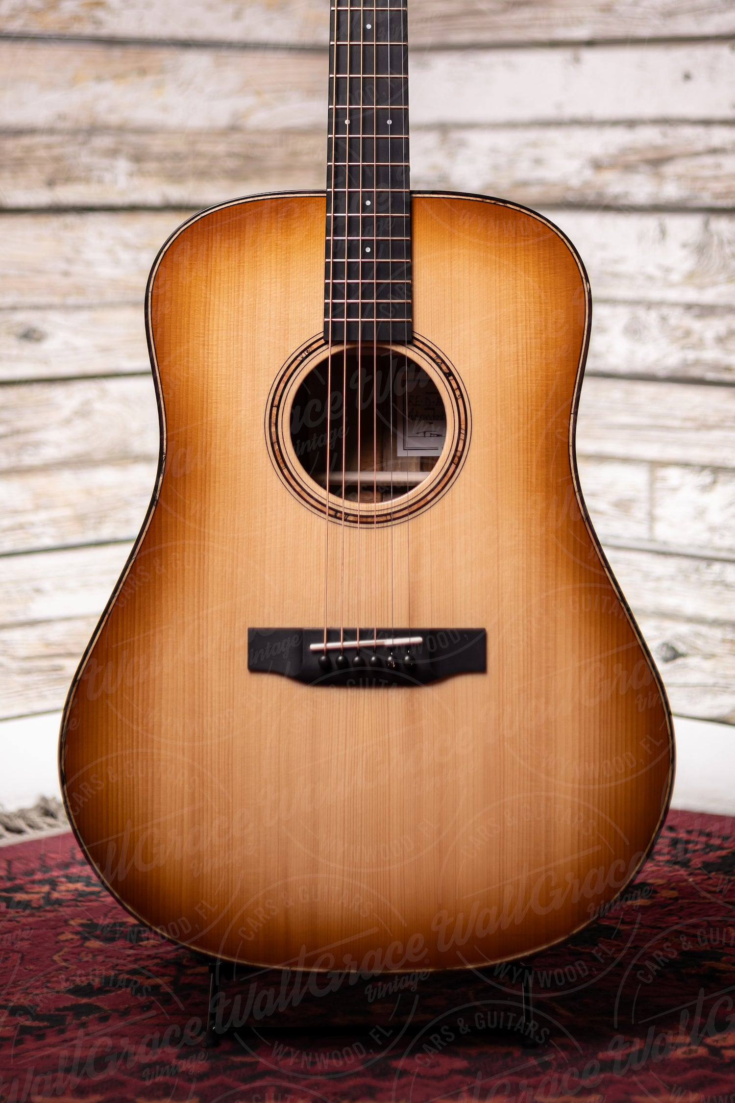 Bedell Revolution Dreadnought Acoustic Guitar - Tanned Leather Burst