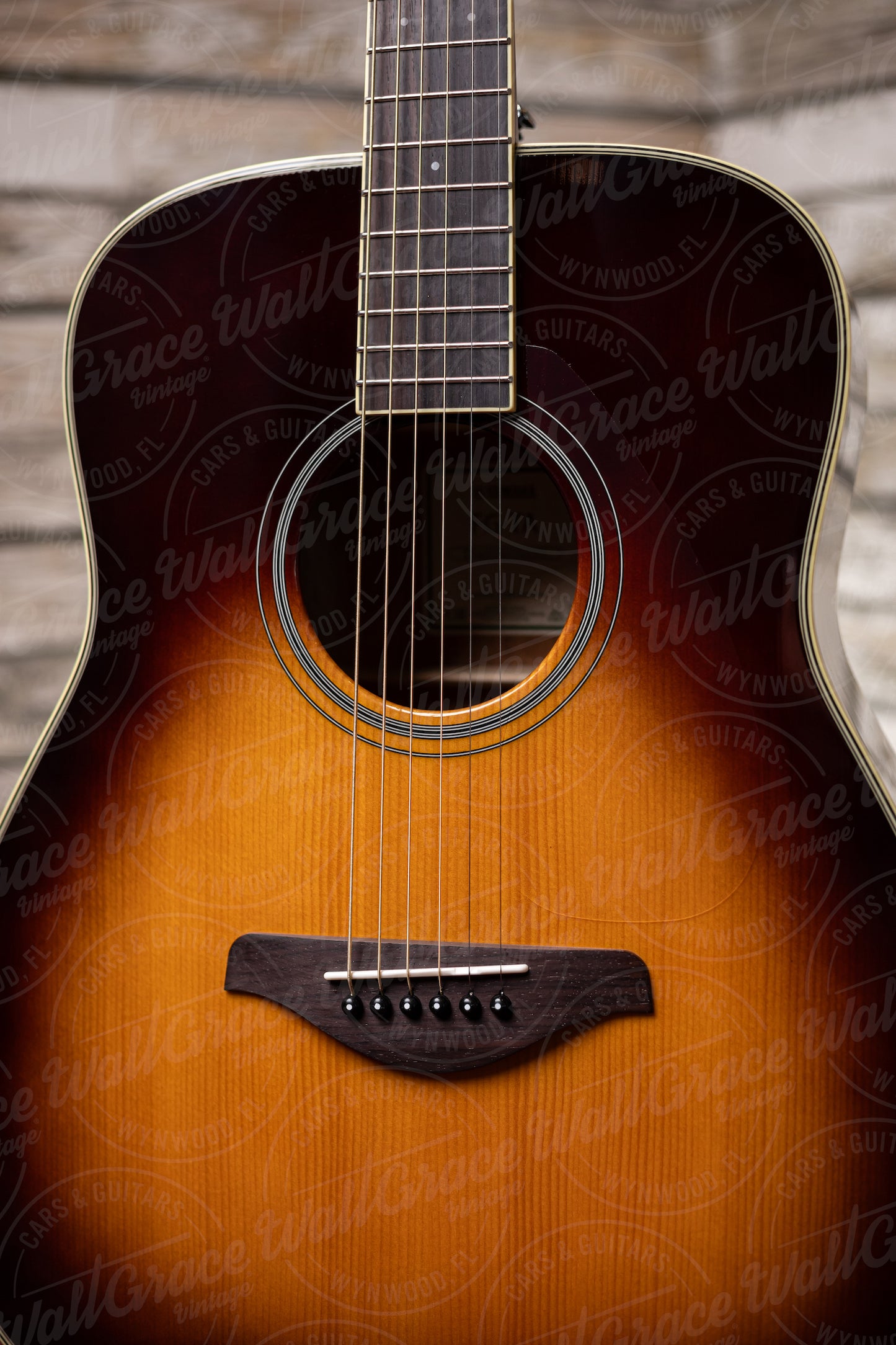 Yamaha FG-TA TransAcoustic Dreadnought Guitar - Brown Sunburst