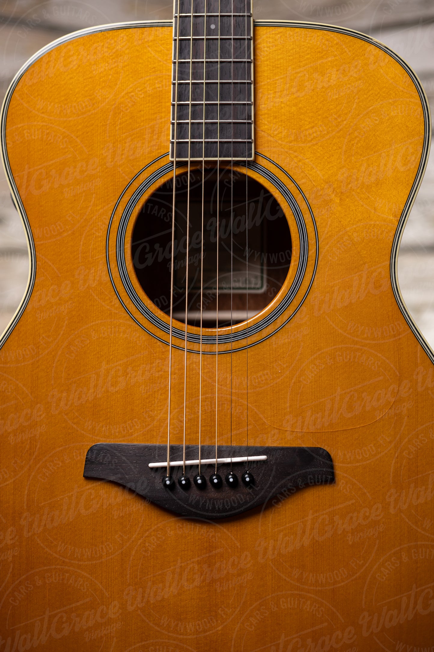 Yamaha FS-TA TransAcoustic Acoustic-Electric Concert Guitar - Vintage Tint