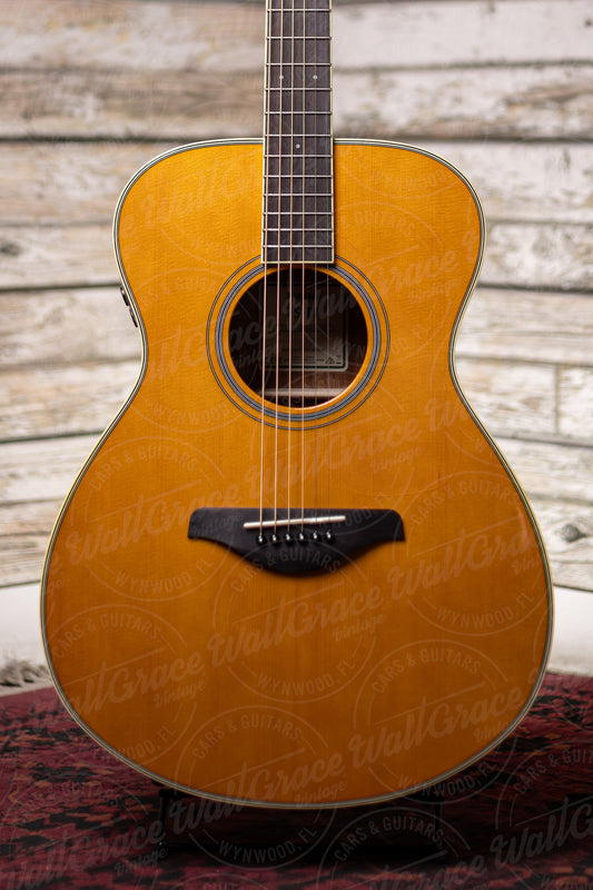 Yamaha FS-TA TransAcoustic Acoustic-Electric Concert Guitar - Vintage Tint