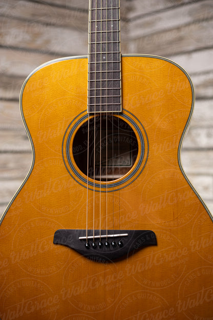Yamaha FS-TA TransAcoustic Acoustic-Electric Concert Guitar - Vintage Tint