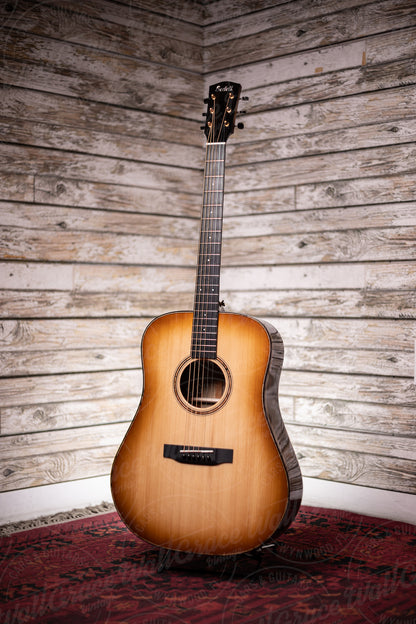 Bedell Revolution Dreadnought Acoustic Guitar - Tanned Leather Burst