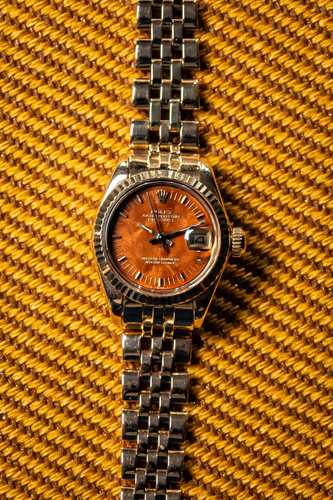 Rolex Ladies Datejust “Wood Dial” 18k Yellow Gold Ref. 6917 Circa 1977/8