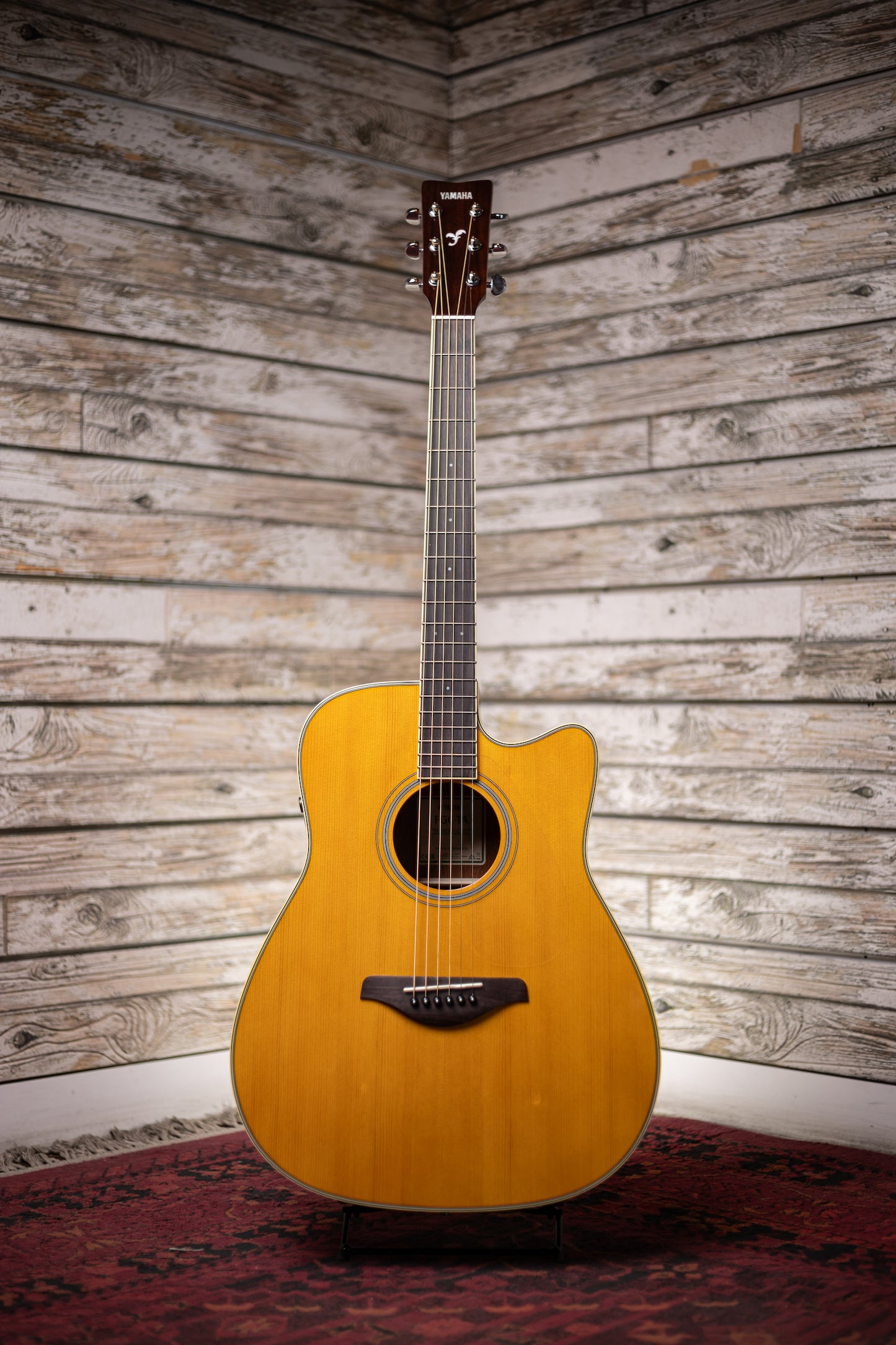 Yamaha FGC-TA VT TransAcoustic Dreadnought Acoustic-Electric Guitar - Vintage Tint