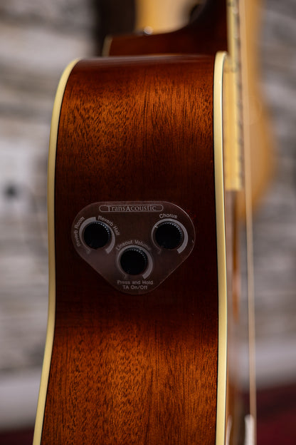 Yamaha FGC-TA VT TransAcoustic Dreadnought Acoustic-Electric Guitar - Vintage Tint