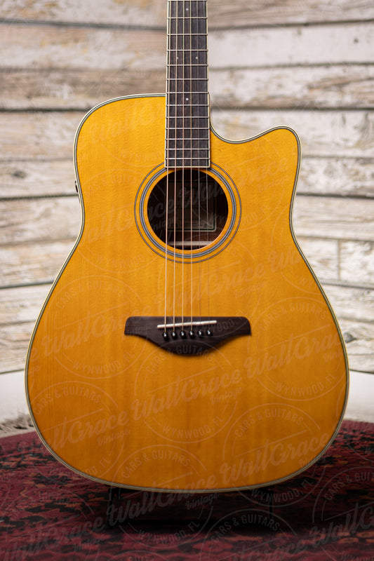 Yamaha FGC-TA VT TransAcoustic Dreadnought Acoustic-Electric Guitar - Vintage Tint