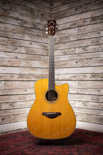 Yamaha FGC-TA VT TransAcoustic Dreadnought Acoustic-Electric Guitar - Vintage Tint