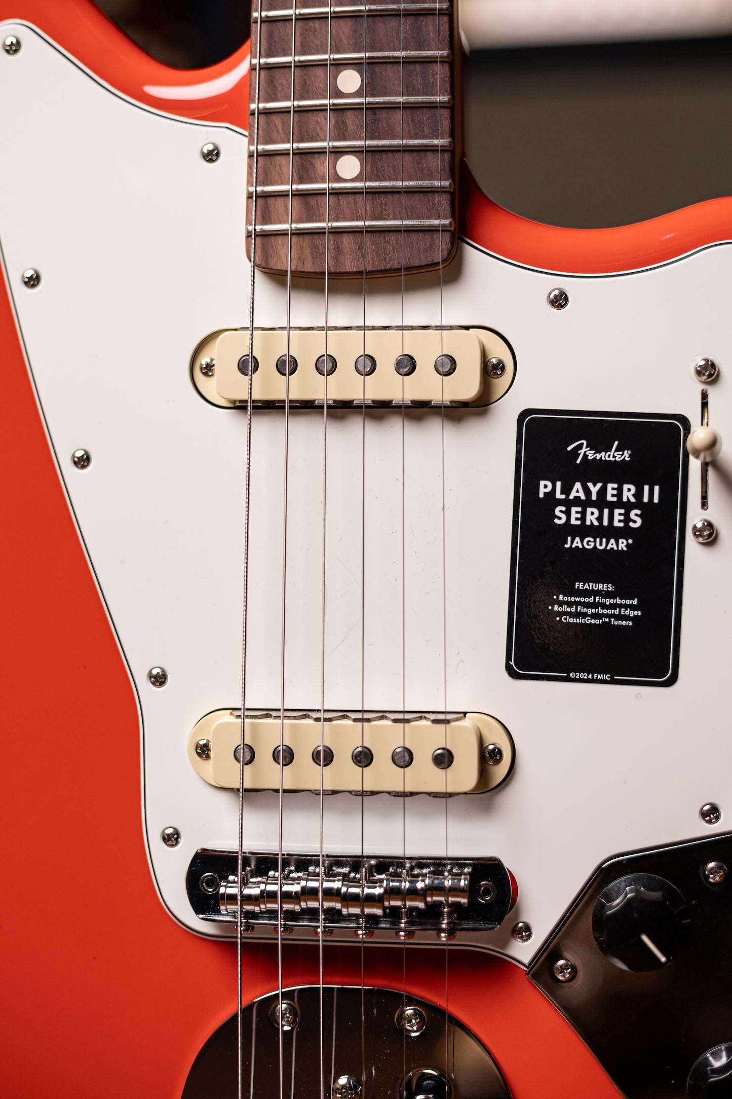 Fender Player II Jaguar Electric Guitar - Coral Red