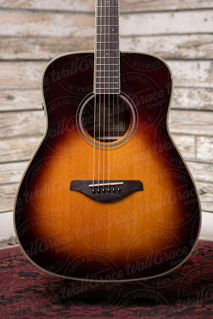 Yamaha FG-TA TransAcoustic Dreadnought Guitar - Brown Sunburst