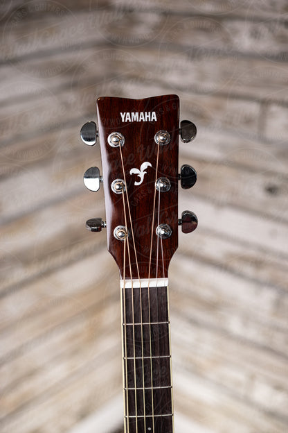 Yamaha FG-TA TransAcoustic Dreadnought Guitar - Brown Sunburst