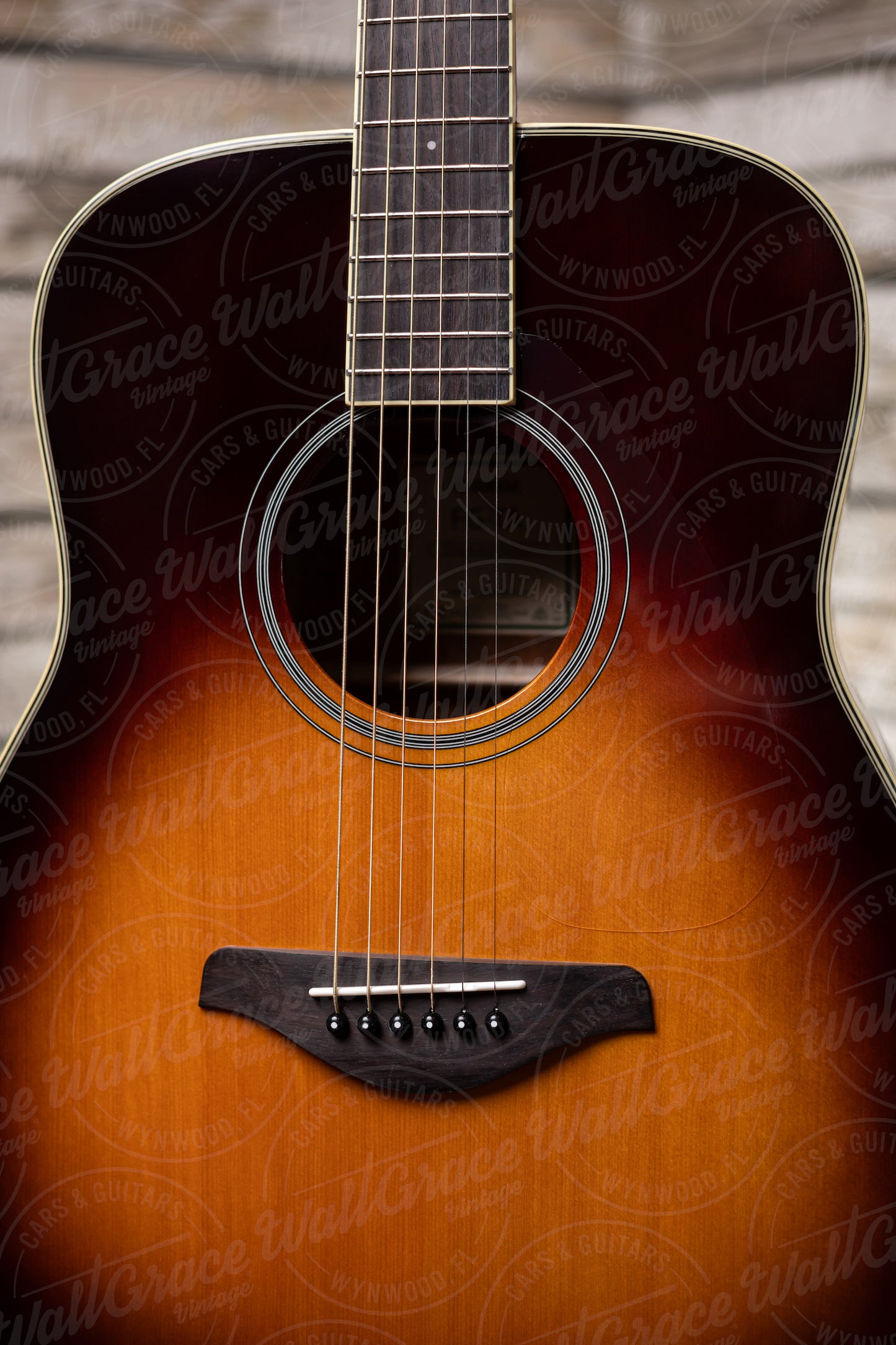 Yamaha FG-TA TransAcoustic Dreadnought Guitar - Brown Sunburst