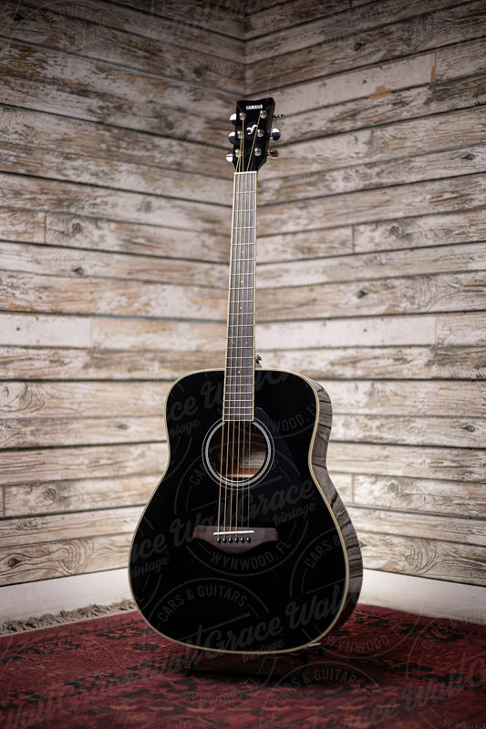 Yamaha FG-TA TransAcoustic Dreadnought Guitar - Black