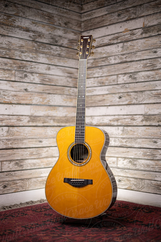 Yamaha LS-TA TransAcoustic Acoustic-Electric Dreadnought Guitar - Vintage Tint