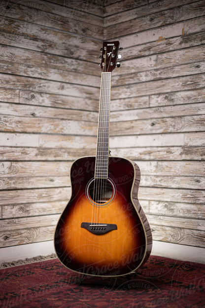 Yamaha FG-TA TransAcoustic Dreadnought Guitar - Brown Sunburst