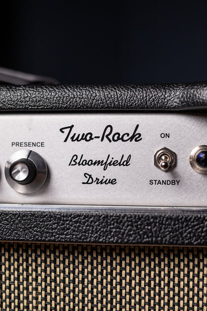 PRE-ORDER | Two-Rock Bloomfield Drive 100/50w Tube Head and Cabinet - Black Bronco Tolex, Salt & Pepper Grill Cloth, Silver Skirt Knobs, White Piping