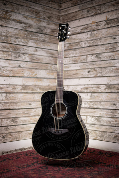 Yamaha FG-TA TransAcoustic Dreadnought Guitar - Black