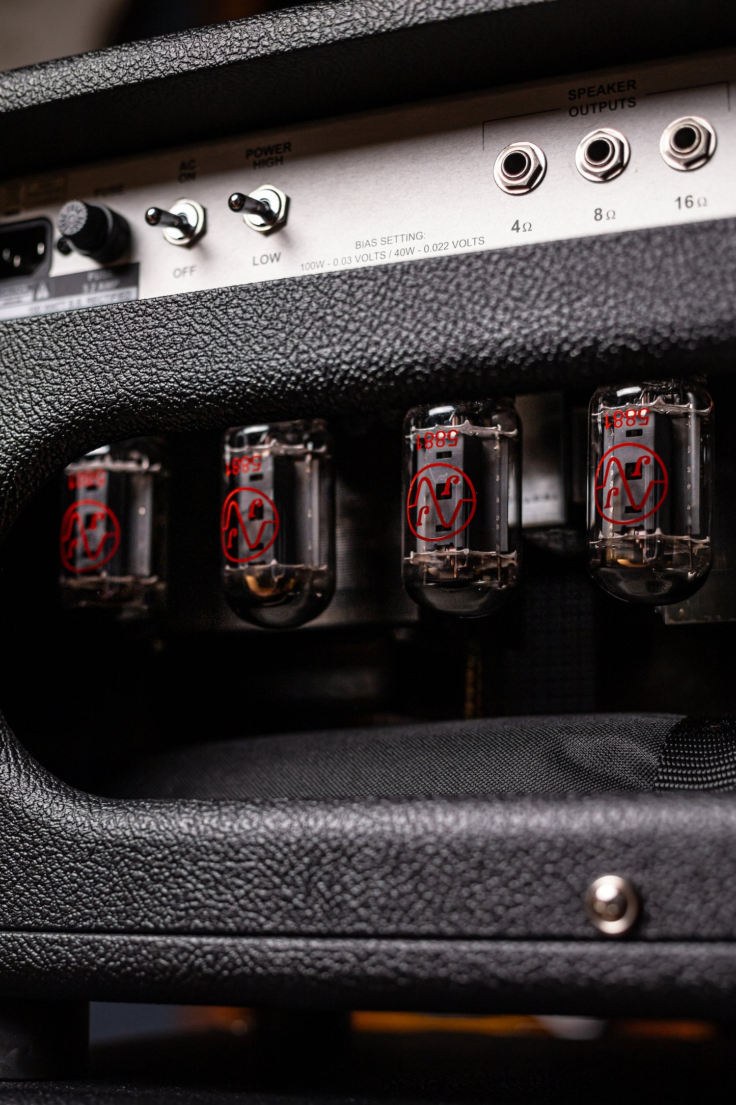 PRE-ORDER | Two-Rock Bloomfield Drive 100/50w Tube Head and Cabinet - Black Bronco Tolex, Salt & Pepper Grill Cloth, Silver Skirt Knobs, White Piping