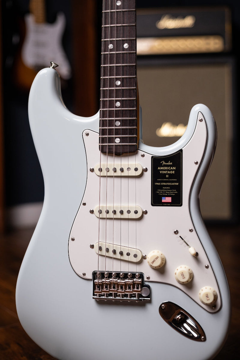 Fender American Vintage II 1965 Stratocaster Electric Guitar - Sonic Blue