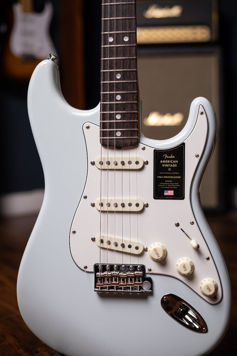 Fender American Vintage II 1965 Stratocaster Electric Guitar - Sonic Blue
