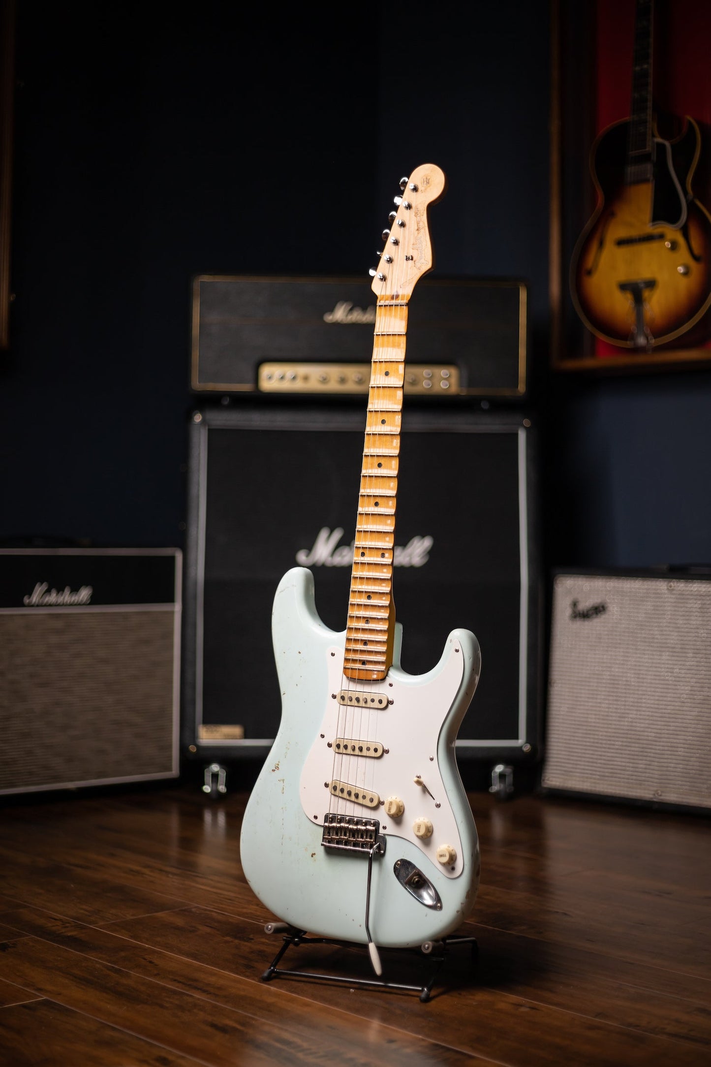 Fender '57 Stratocaster Yngwie Malmsteen Owned Stage and Studio Electric Guitar - Sonic Blue