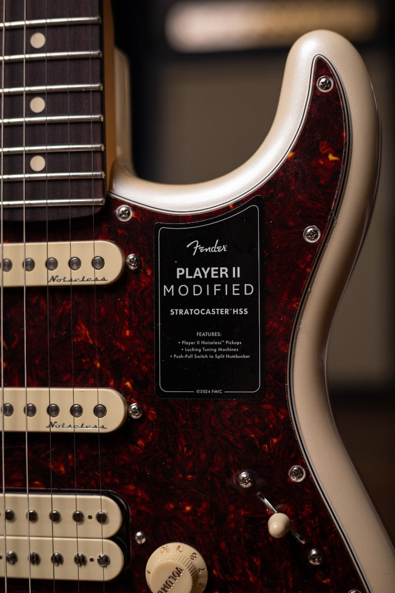 Fender Player II Mod Stratocaster HSS Electric Guitar - Olympic Pearl