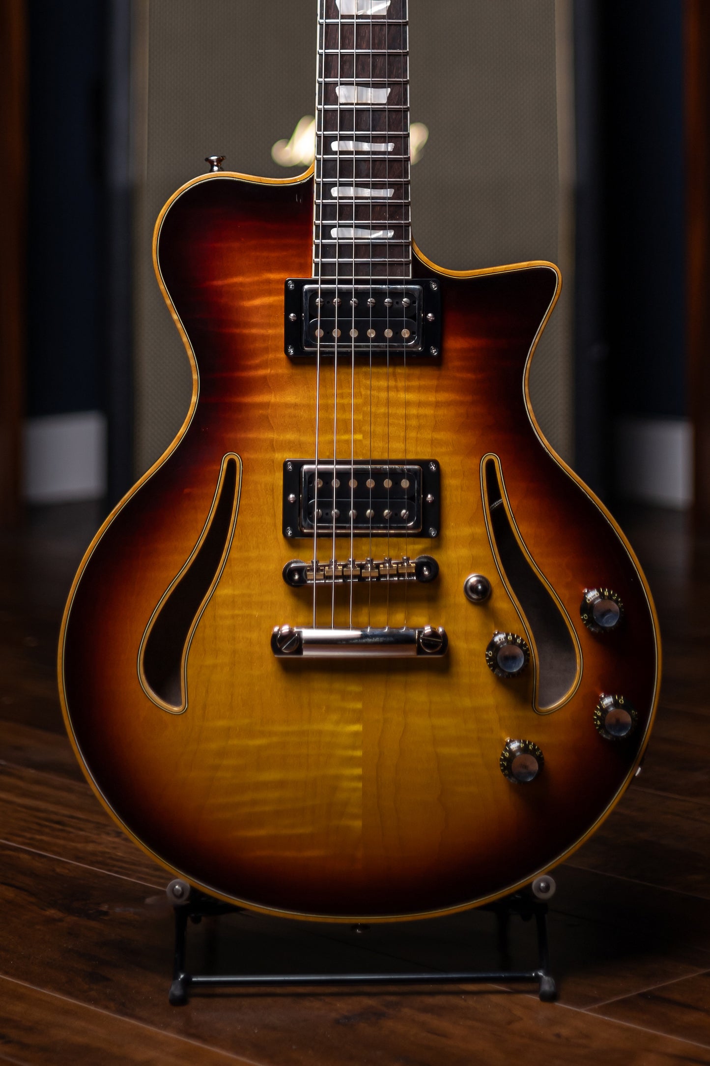 Pre-Order | Carneglia Master Series Sonora Custom Semi-Hollow Electric Guitar - Sunburst