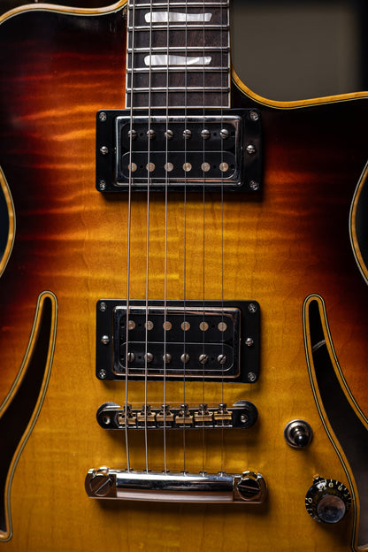 Pre-Order | Carneglia Master Series Sonora Custom Semi-Hollow Electric Guitar - Sunburst