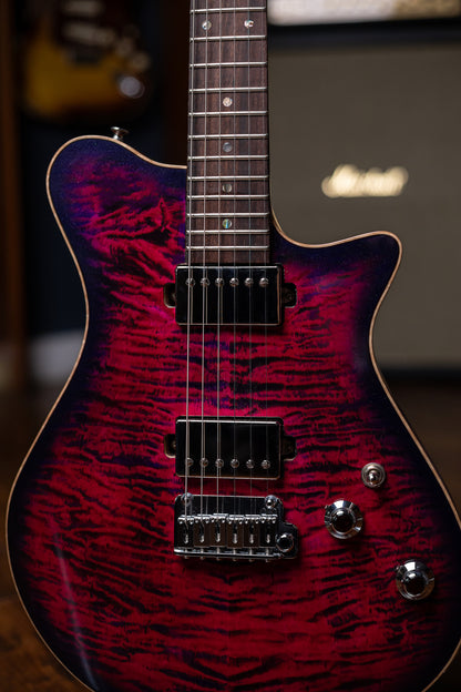 Carneglia Custom Shop Sublime Electric Guitar - Magenta Burst