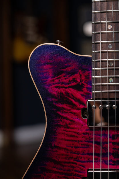 Carneglia Custom Shop Sublime Electric Guitar - Magenta Burst